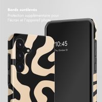 Selencia Coque arrière Vivid Samsung Galaxy S25 FE - Art Wave Black