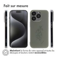 imoshion Coque Design Apple iPhone 15 Pro - Floral Green