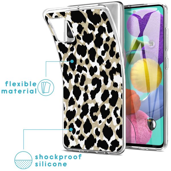 imoshion Coque Design Samsung Galaxy A51 - Golden Leopard