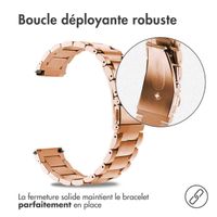 imoshion Bracelet en acier - Connexion universelle de 22 mm - Rose Dorée