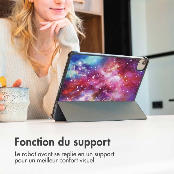 imoshion Coque tablette Trifold iPad 11 (2025) 11 pouces / iPad 10 (2022) 10.9 pouces - Space