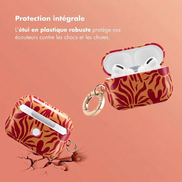 Selencia Coque Vivid  Apple AirPods Pro 2 - Tropical Vibes Apricot