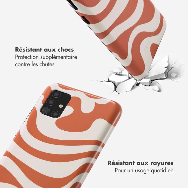 Selencia Coque arrière Vivid Tough Samsung Galaxy A51 - Dream Swirl Orange