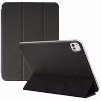 Accezz Coque tablette trifold en cuir Apple iPad Pro 13 (2025) M5 / (2024) M4 - Noir