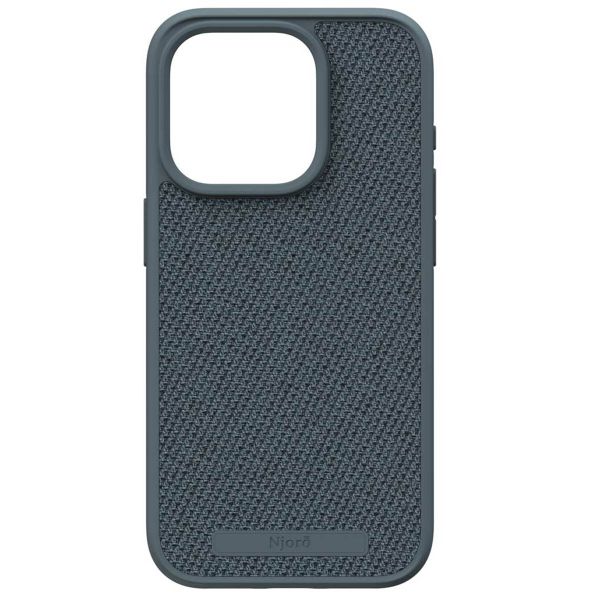 Njorð Collections Coque en tissu MagSafe iPhone 15 Pro - Dark Grey