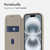 imoshion Bookcase transparente avec MagSafe Apple iPhone 16 - Beige