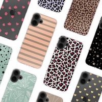 imoshion Coque Design Apple iPhone 16 - Striped peach reverse