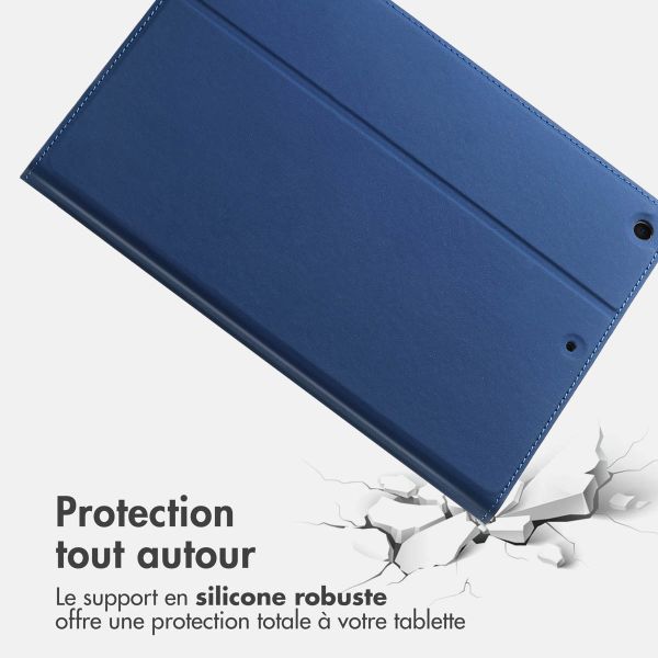 Accezz Coque tablette Classic Apple iPad 9 (2021) 10.2 pouces / iPad 8 (2020) 10.2 pouces / iPad 7 (2019) 10.2 pouces - Bleu foncé