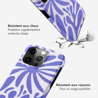 Selencia Coque arrière Vivid Apple iPhone 15 Pro - Modern Bloom Sapphire Blue