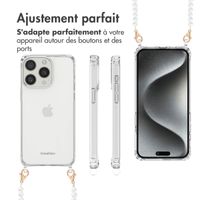 imoshion Coque avec cordons de téléphone Apple iPhone 15 Pro Max - Perles