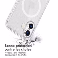imoshion Coque Pailletée avec MagSafe Apple iPhone 17 - Transparent