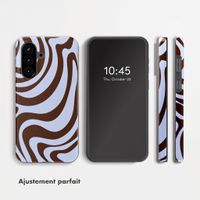 Selencia Coque arrière Vivid Samsung Galaxy A57 (5G) - Dream Swirl Chocolate