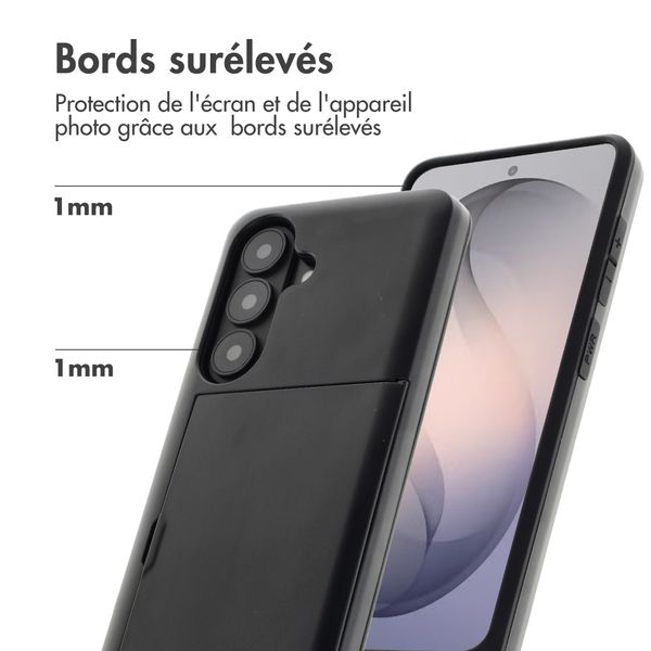 imoshion Coque arrière avec porte-cartes Samsung Galaxy S26 - Noir
