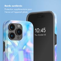 Selencia Coque arrière Vivid Tough avec MagSafe iPhone 15 Pro Max - Holographic Blue Dream