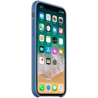 Apple Coque en silicone Apple iPhone X - Denim Blue