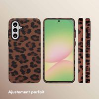 Selencia Coque Sabi imprimé panthère avec MagSafe Samsung Galaxy A56 - Mocha Brown