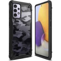 Ringke Coque Fusion X Samsung Galaxy A72 - Camo Noir