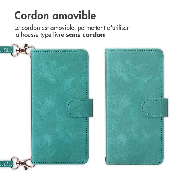 imoshion Etui de télephone portefeuille avec cordon Samsung Galaxy A35 - Turquoise