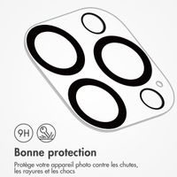 imoshion Protection Caméra en verre trempé 2 Pack Apple iPhone 16 Pro / 16 Pro Max - Noir