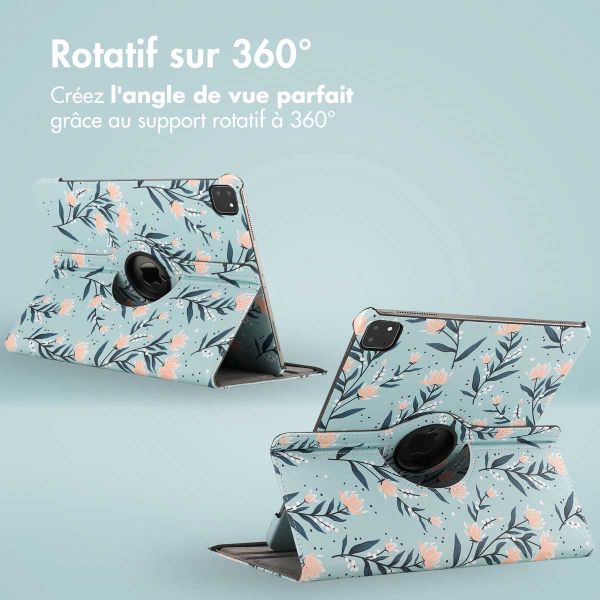 imoshion Coque tablette Design rotatif à 360° iPad Air 13 pouces (2025) M3 / (2024) M2 - Flowers