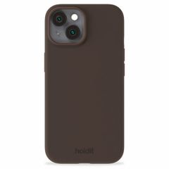 Holdit Coque Silicone Apple iPhone 15 - Chocolate