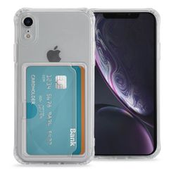 imoshion Coque silicone avec porte-cartes Apple iPhone Xr - Transparent