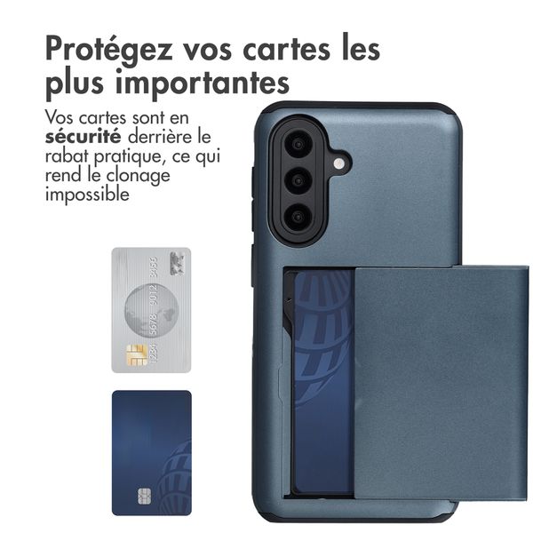 imoshion Coque arrière avec porte-cartes Samsung Galaxy A57 (5G) - Bleu foncé