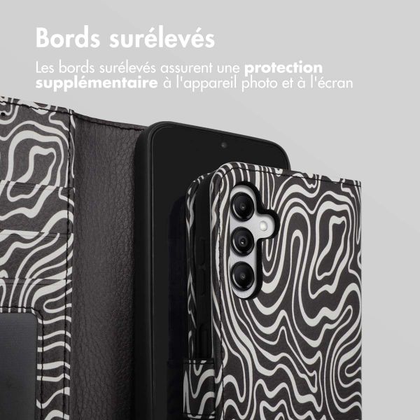 imoshion Étui de télephone portefeuille Design Samsung Galaxy A14 (5G/4G) - Black And White