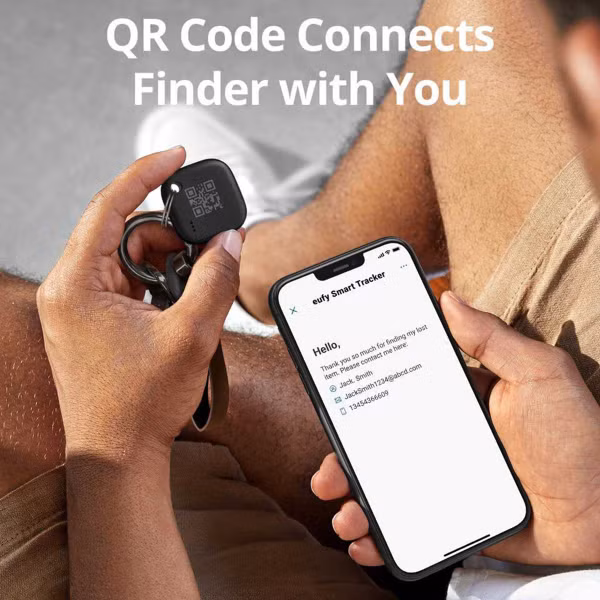 Eufy Smart Tracker Link - Tracker Bluetooth pour iOS - 4 Pack - Noir