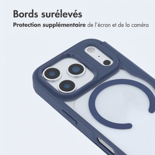 imoshion Bookcase transparente avec MagSafe Apple iPhone 17 Pro Max - Bleu
