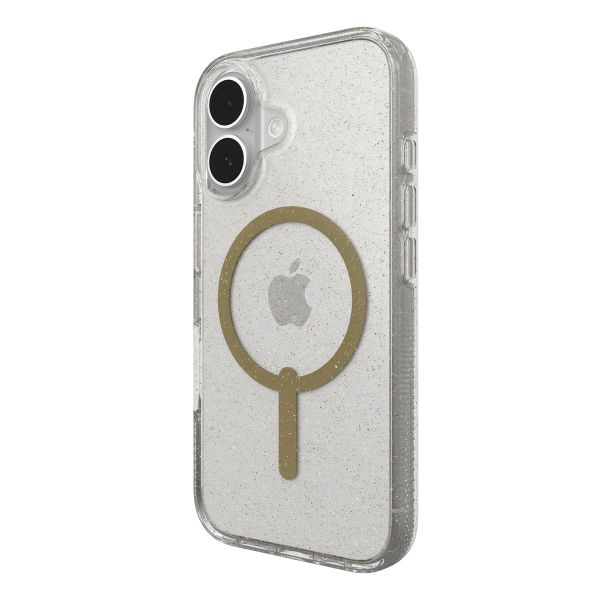 ZAGG Coque Milan Snap avec MagSafe iPhone 16 - Gold Glitter