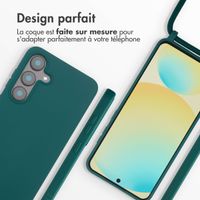 imoshion Coque en silicone avec cordon Samsung Galaxy S25 FE - Vert foncé