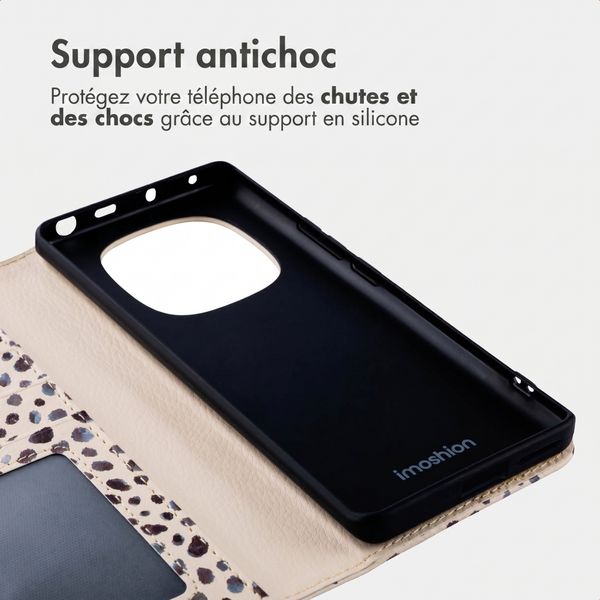 imoshion Étui de télephone portefeuille Design Xiaomi Redmi Note 14 Pro (4G) - Black And White Dots