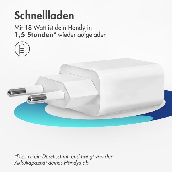 imoshion Adaptateur secteur 18 watts | USB-A - Blanc