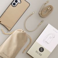 Selencia Coque de télephone Nova avec cordon et porte-cartes Samsung Galaxy S26 Plus - Beige