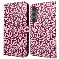 imoshion Étui de télephone portefeuille Design Samsung Galaxy S25 FE - Bloom Love Blush