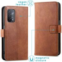 imoshion Étui de télephone portefeuille Oppo A74 (5G) / A54 (5G) - Marron