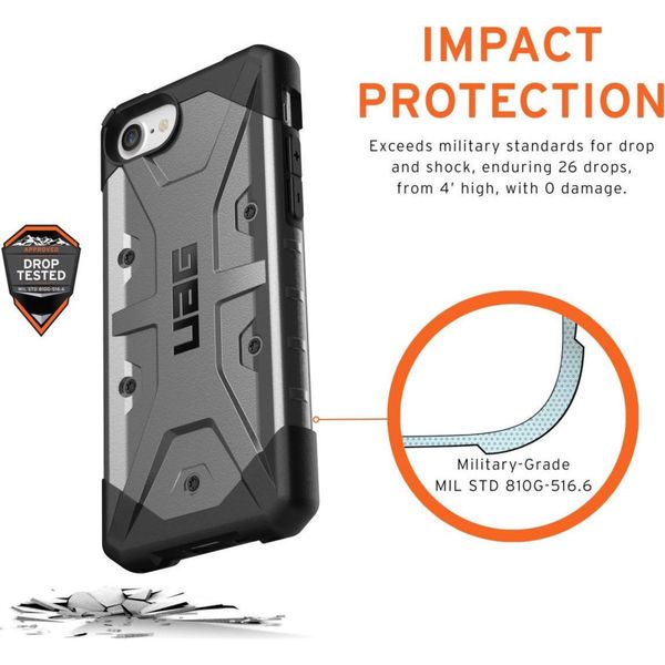 UAG Coque Pathfinder iPhone SE (2022 / 2020) / 8 / 7 / 6(s) - Argent