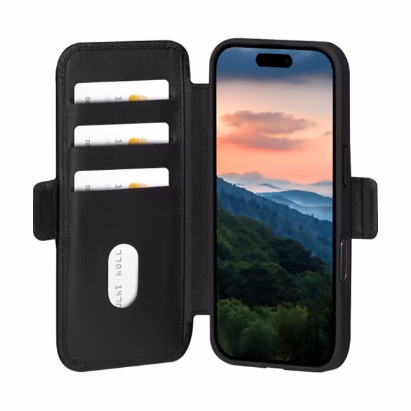 dbramante1928 Étui de télephone portefeuille Apple iPhone 17 - Noir