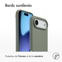 Accezz Coque Liquid Silicone avec MagSafe Apple iPhone Air - Cooper Green