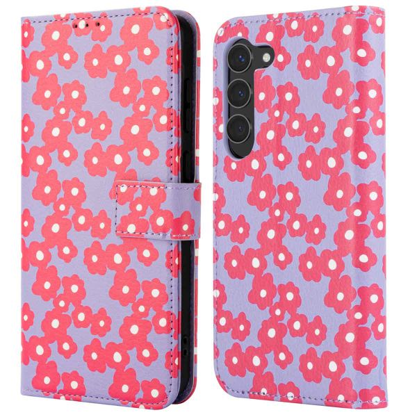 imoshion Étui de téléphone portefeuille Design Samsung Galaxy S23 - Dusty Rose Blossoms