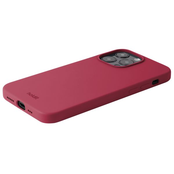 Holdit Coque Silicone iPhone 14 Pro Max - Red Velvet