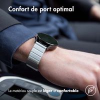 imoshion Bracelet en cuir magnétique  - Connexion universelle 20 mm - Blanc