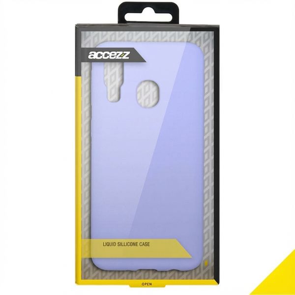 Accezz Coque Liquid Silicone Samsung Galaxy A40 - Violet