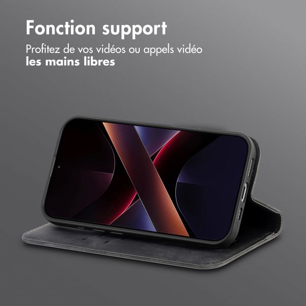 imoshion Étui de téléphone portefeuille Slim Xiaomi Poco X7 - Noir