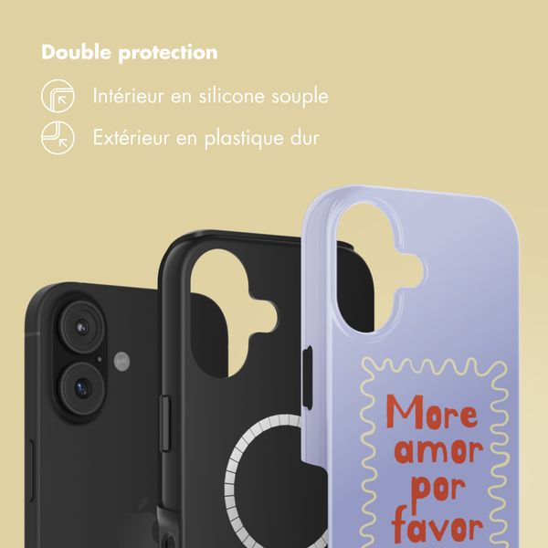 Selencia Coque arrière Vivid avec MagSafe Apple iPhone 17 - More Amor