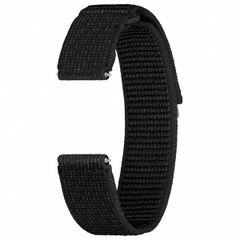 Samsung Bracelet Large Original Feather Fabric Samsung Galaxy Watch 4 / 5 / 6 / 7 - 20 mm - M/L - Noir