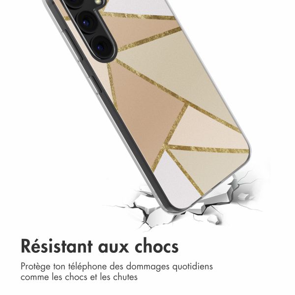 imoshion Coque design pour Samsung Galaxy S24 - Graphic Beige