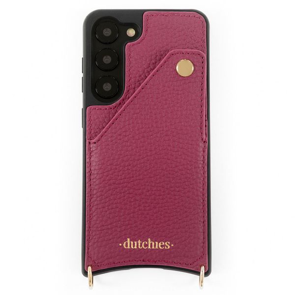 Dutchies Coque avec porte-cartes Samsung Galaxy S23 - Cordon de téléphone non inclus - Ruby