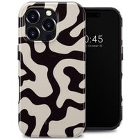 Selencia Coque arrière Vivid Tough avec MagSafe iPhone 16 Pro - Art Wave Black